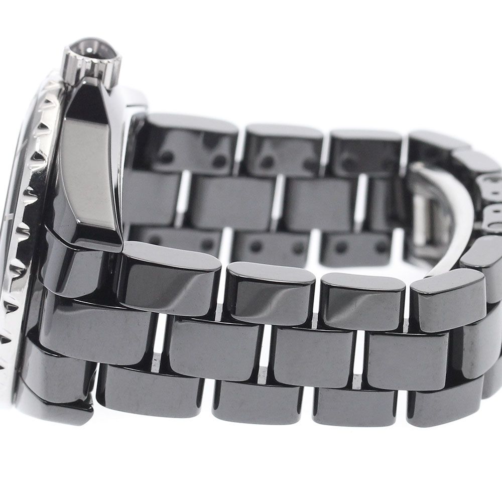 シャネル CHANEL H1634 J12 ブラックセラミック 12Pルビー クォーツ
