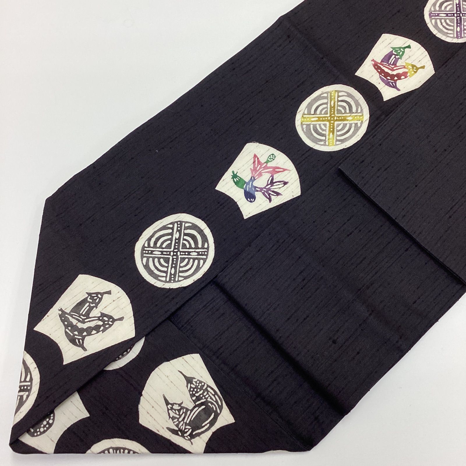 中古品 9寸名古屋帯 ぜんまい紬地 正絹R73 - メルカリ