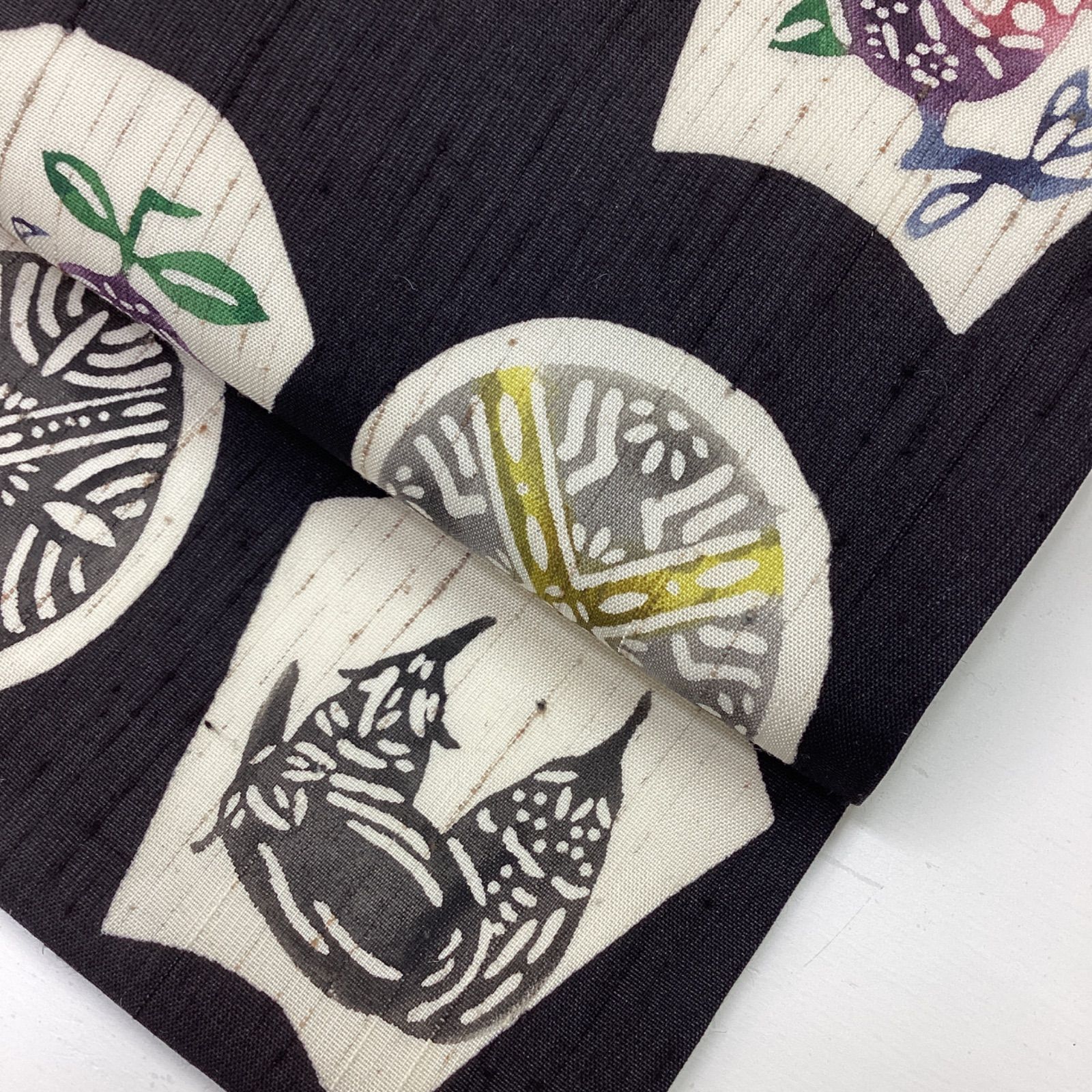 中古品 9寸名古屋帯 ぜんまい紬地 正絹R73 - メルカリ