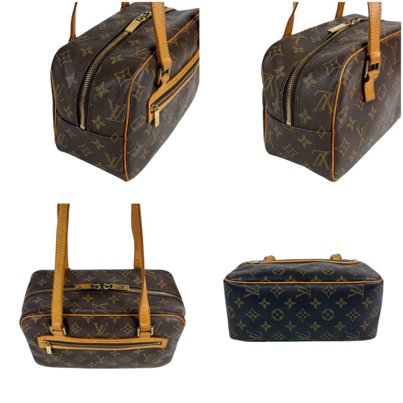 LOUIS VUITTON ルイヴィトン モノグラムレザー シテMM セミショルダー