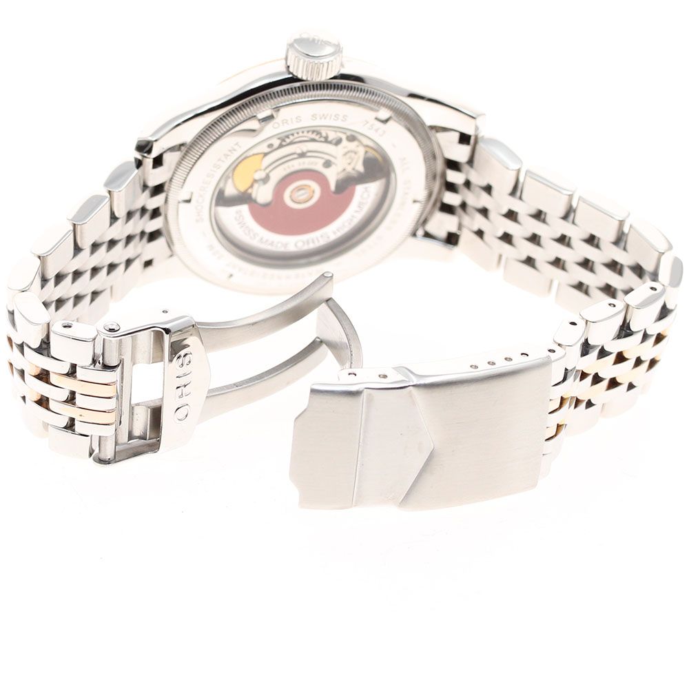 オリス ORIS 7543 ポインターデイト ビッククラウン 自動巻き メンズ_