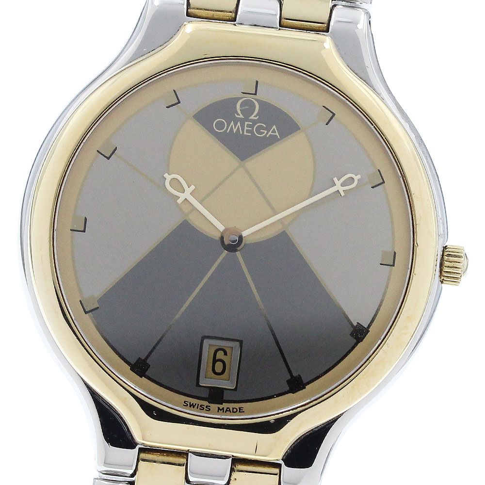 オメガ OMEGA デビル YGコンビ ユニークダイヤル クォーツ メンズ_