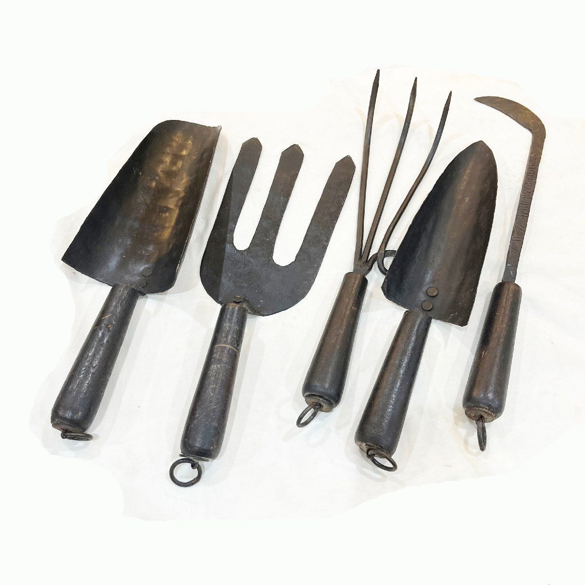 中古○メーカー不明○ファイアーツール セット 暖炉 薪ストーブ