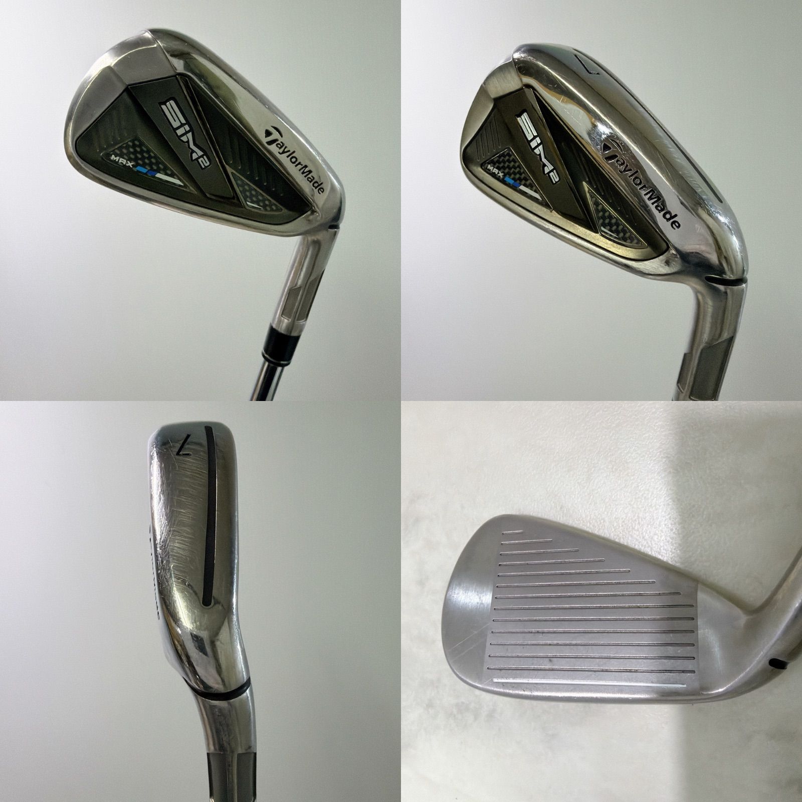 希少 テーラーメイド SIM2 MAX 7番単品アイアン 純正スチール R メンズ