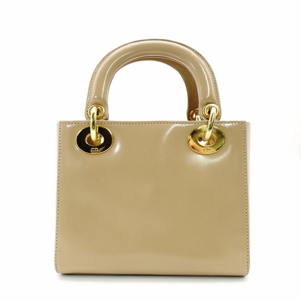ディオール ハンドバッグ ベージュ クリスチャン ディオール Christian Dior レディディオール スモール