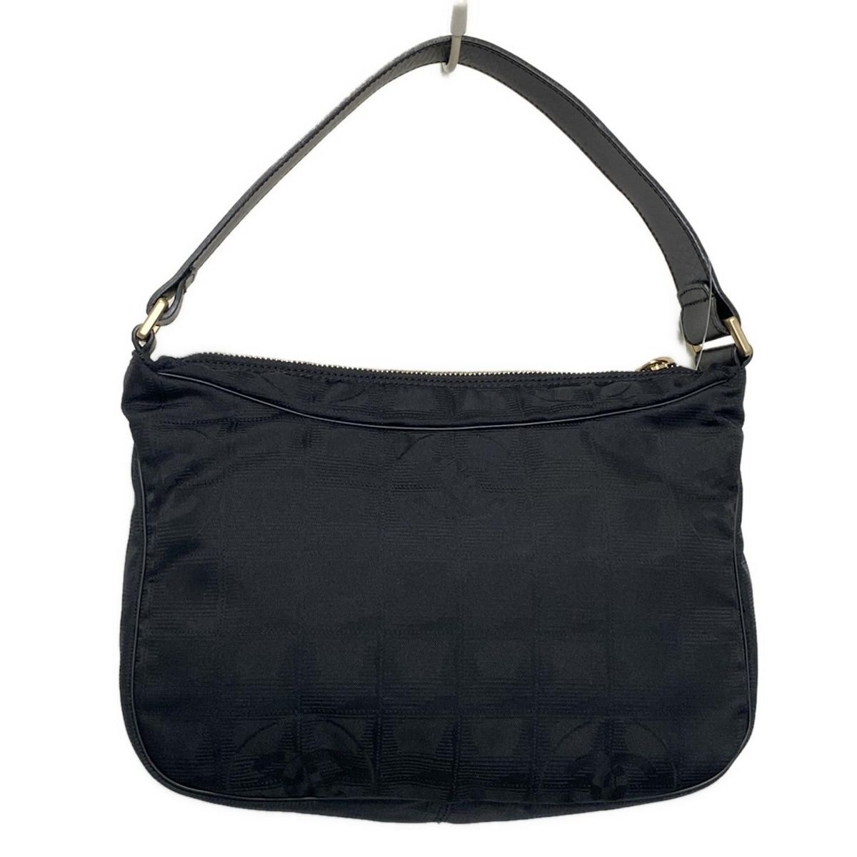 CHANEL ブラック レザー ショルダーバッグ CHANEL(シャネル) ハンドバッグ ニュートラベルライン A20516 黒