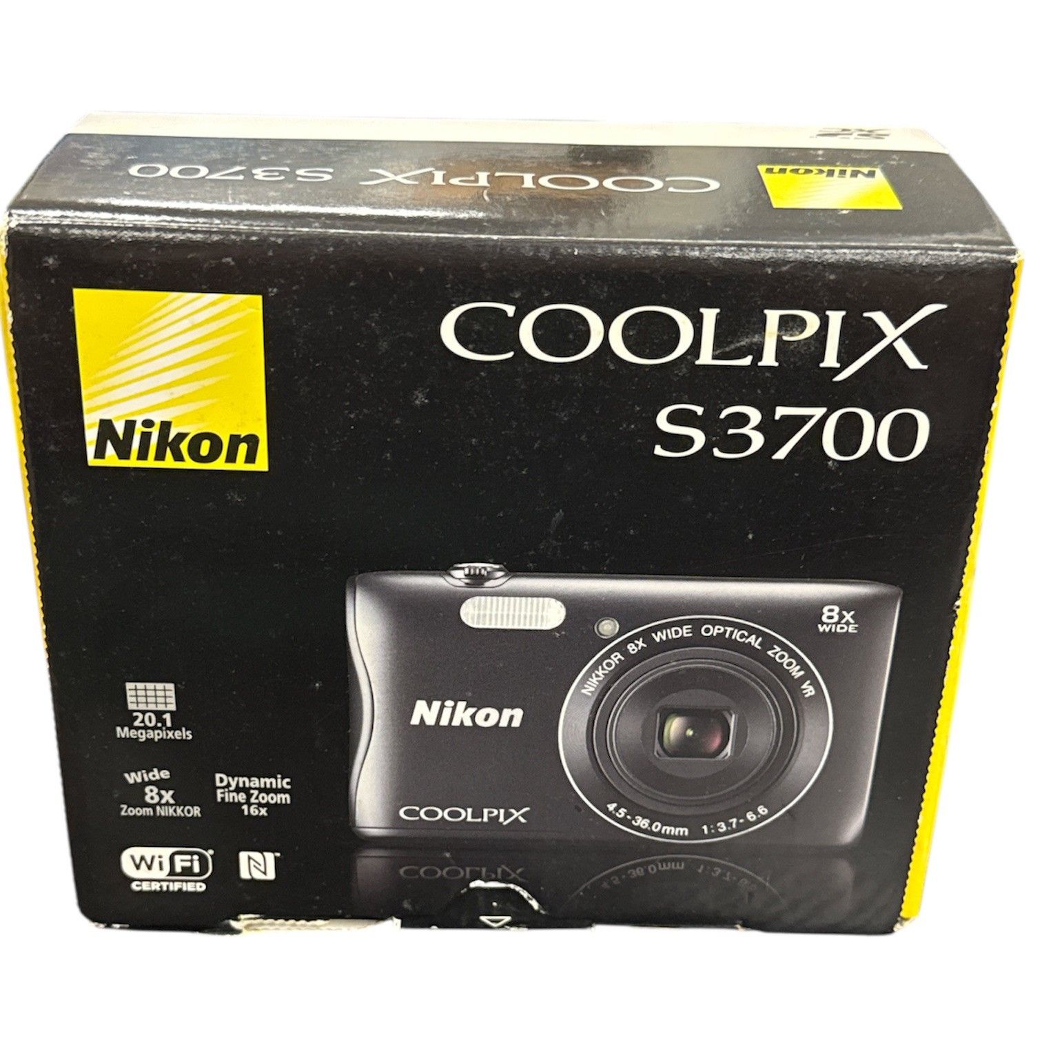 CH17 ニコン Nikon COOLPIX S3700 デジカメ ブラック 稼働品 光学8倍