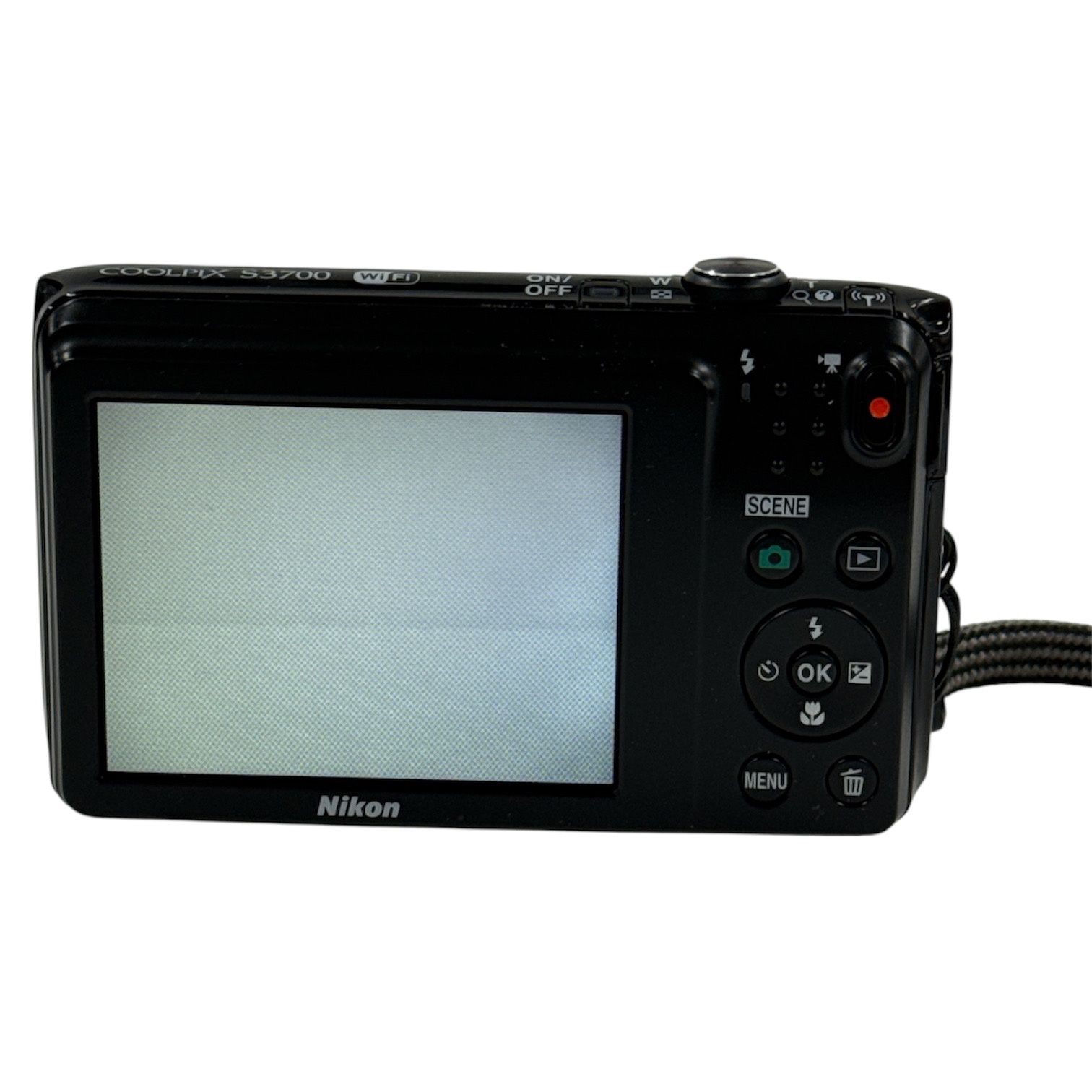 CH17 ニコン Nikon COOLPIX S3700 デジカメ ブラック 稼働品 光学8倍