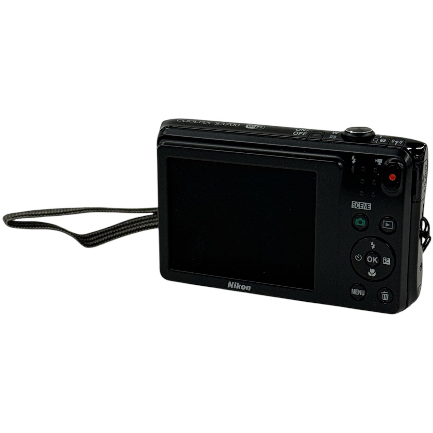 CH17 ニコン Nikon COOLPIX S3700 デジカメ ブラック 稼働品 光学8倍