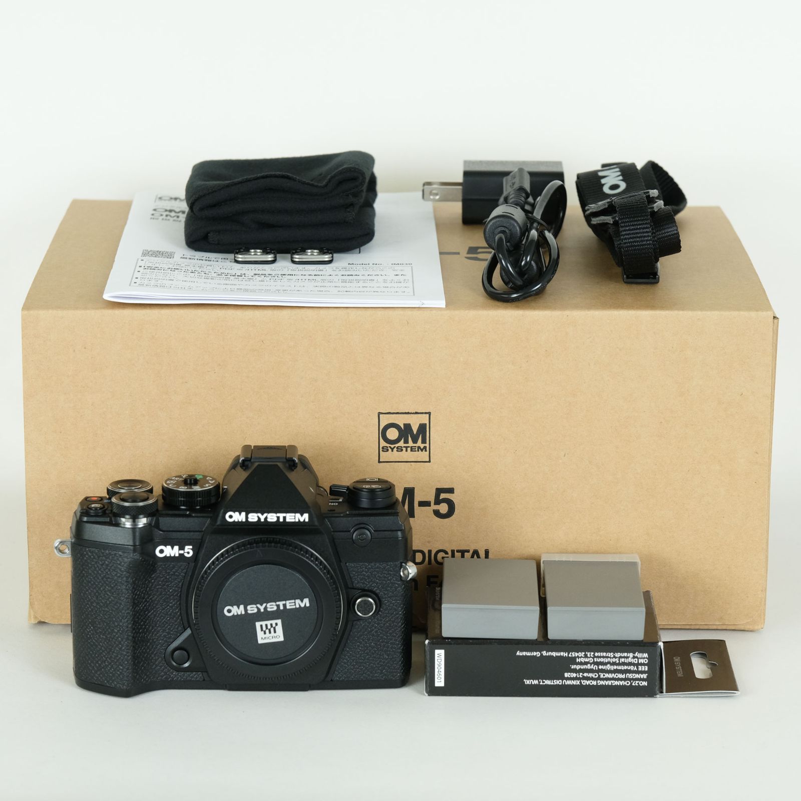 シャッター数2 238回｜バッテリー 付 OM SYSTEM OM-5 ボディ ブラック マイクロフォーサーズマウント