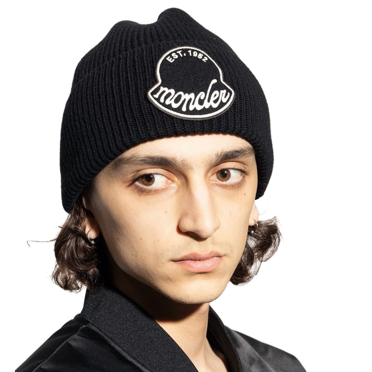 112 MONCLER モンクレール 3 B 00029 M 1242 ブラック ニットキャップ ニット帽 男女兼用