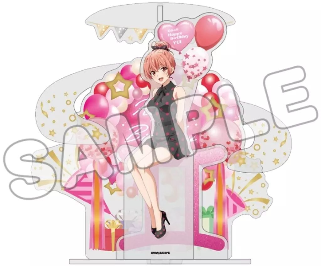 中古】アクリルスタンド・アクリルパネル 由比ヶ浜結衣(結衣バースデー