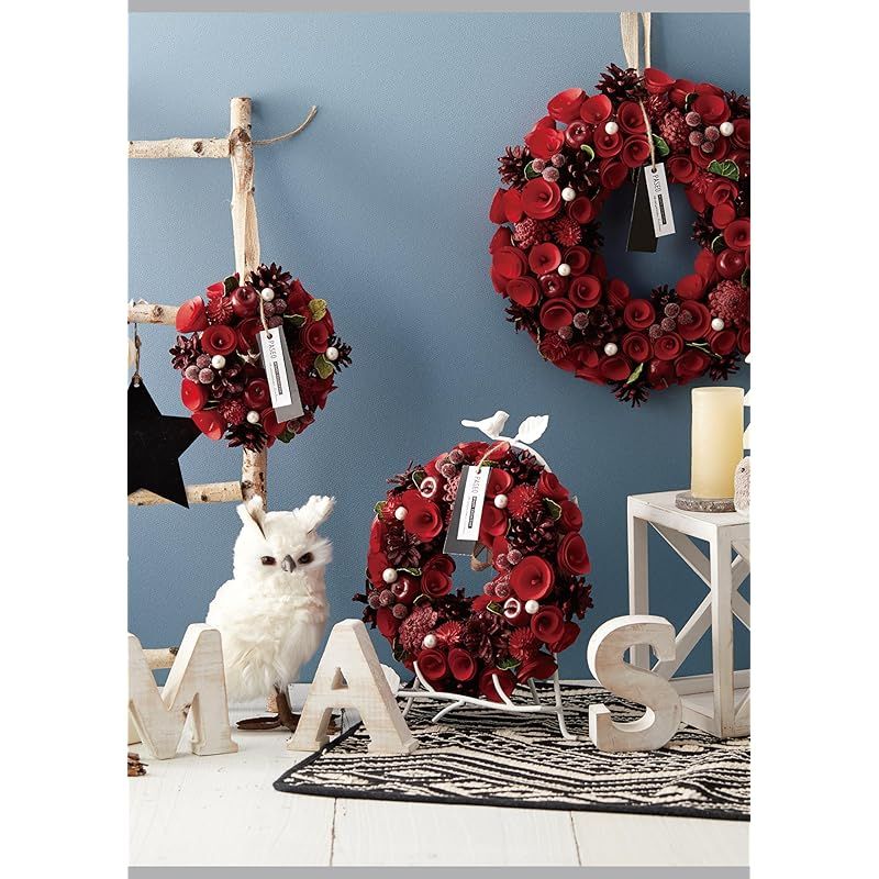2025年 mamawreath A クリスマスリース Mサイズ ］クリスマス フラワー