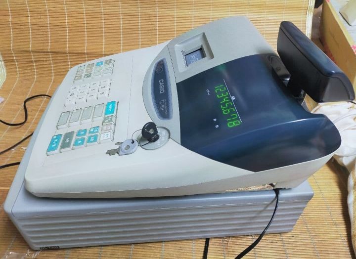 カシオ電子レジスター　TE-101 カシオレジスター TE-101 フル設定無料 長期使用可能 660117 - メルカリ