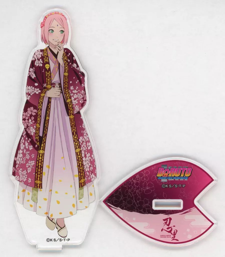 NARUTO 忍里 花明りの伝令編 アクリルスタンド うちはサスケ 春野サクラ