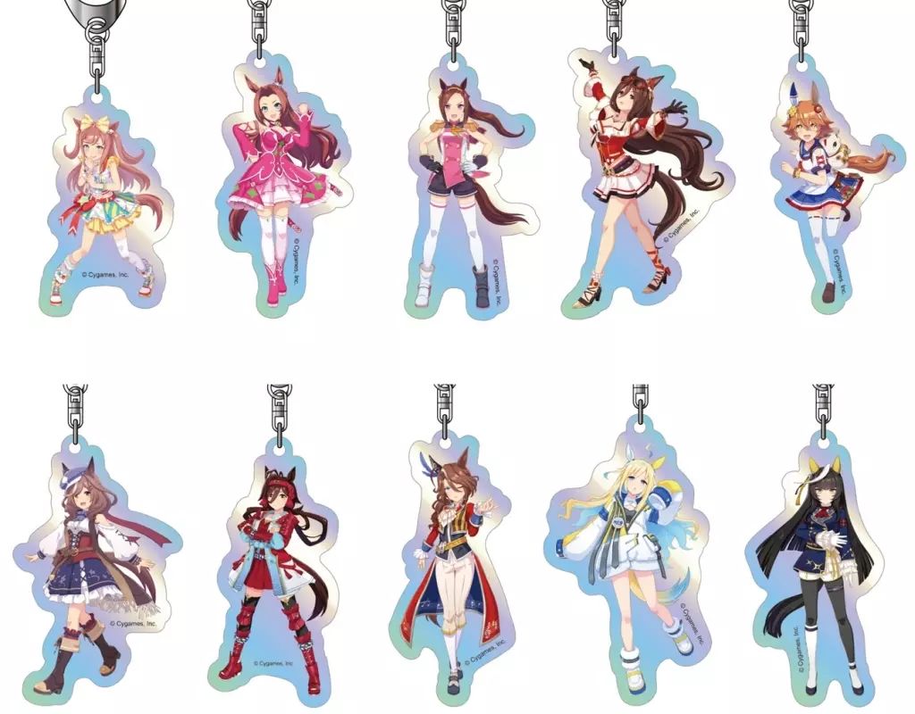 キーホルダー 全10種セット オーロラアクリルキーホルダー ウマ娘 プリティーダービー C BOX