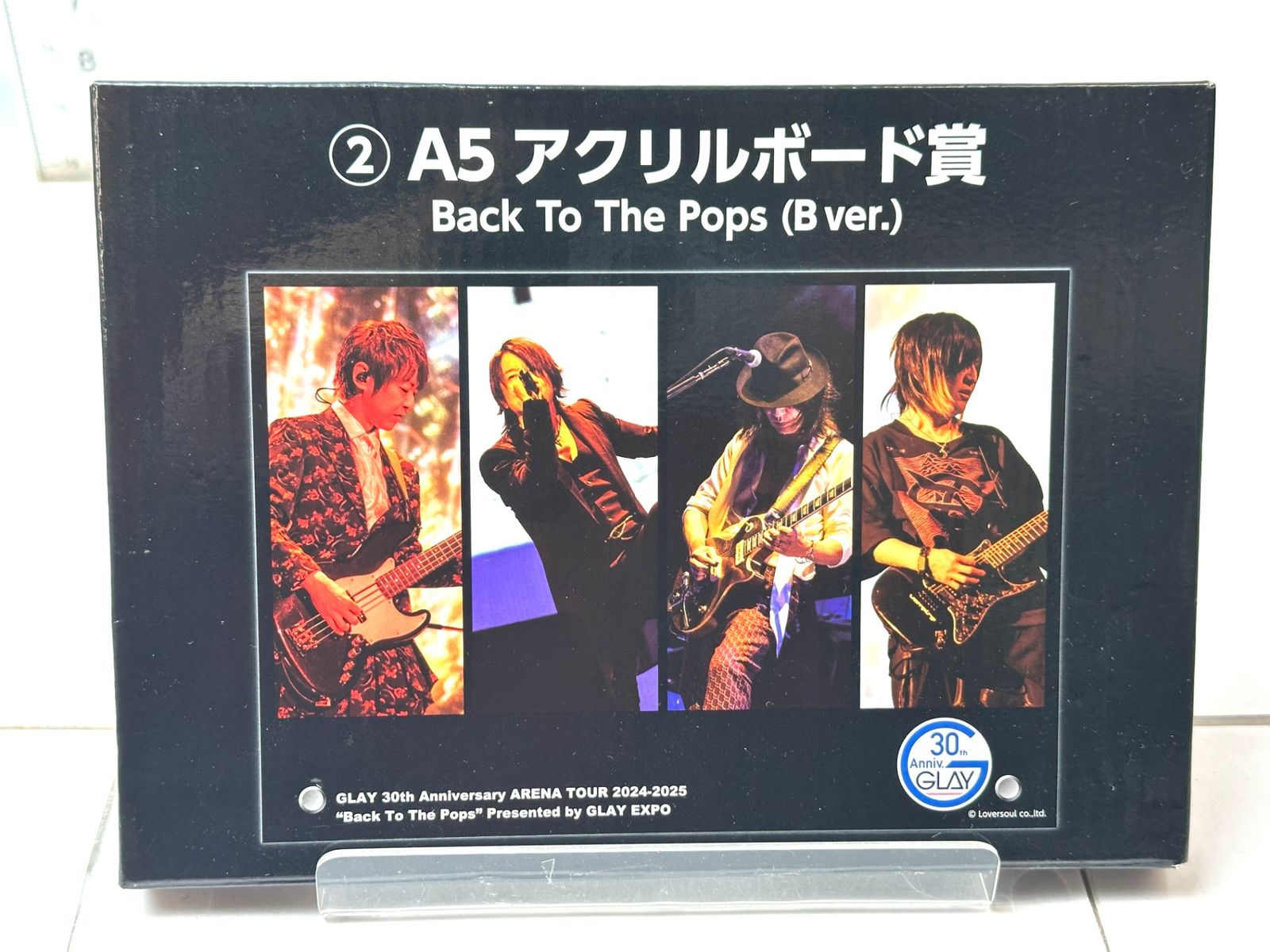 GLAY エンタメくじ A5 アクリルボード② GLAY 30th Anniversary ARENA