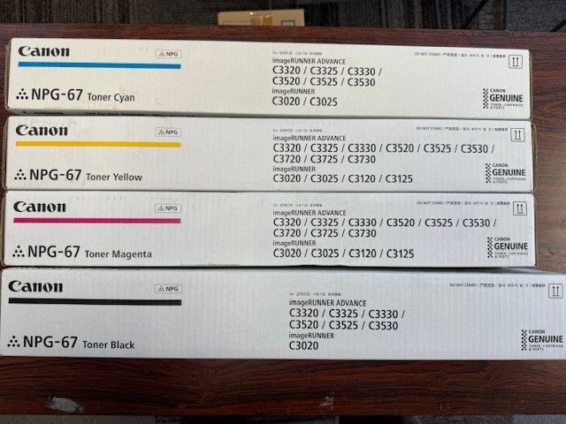 キャノントナー4本セット NPG-67 （ブラック・シアン・マゼンタ