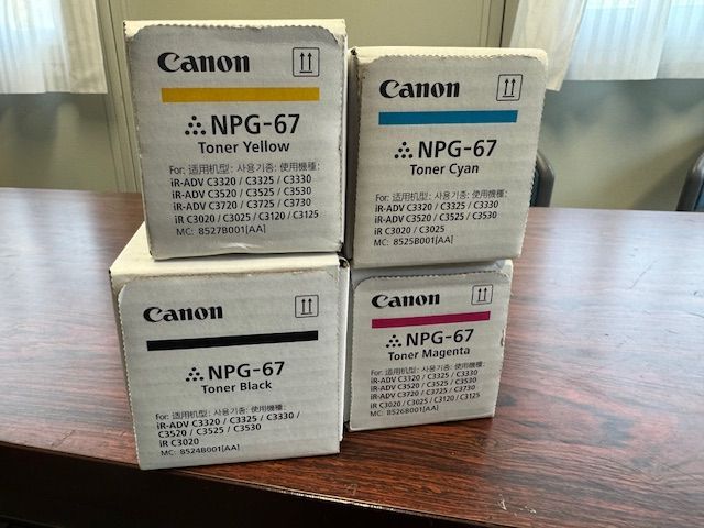 キャノントナー4本セット NPG-67 （ブラック・シアン・マゼンタ