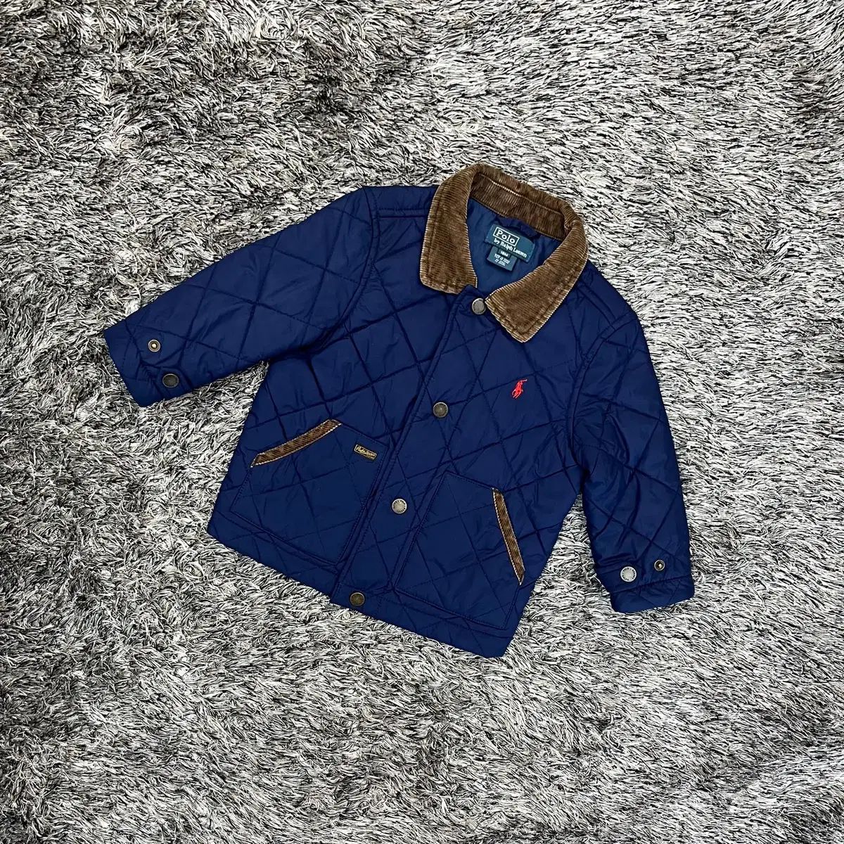 ラルフローレン キッズ POLO キルティングジャケット ポロ RALPH - キルティング LAUREN ネイビー LAUREN(ポロラルフローレン) Lauren Ralph &frasl; 50%OFFセール アウター