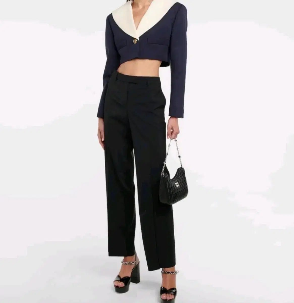 ミュウミュウ セーラー カラ クロップド ジャケット - メルカリ