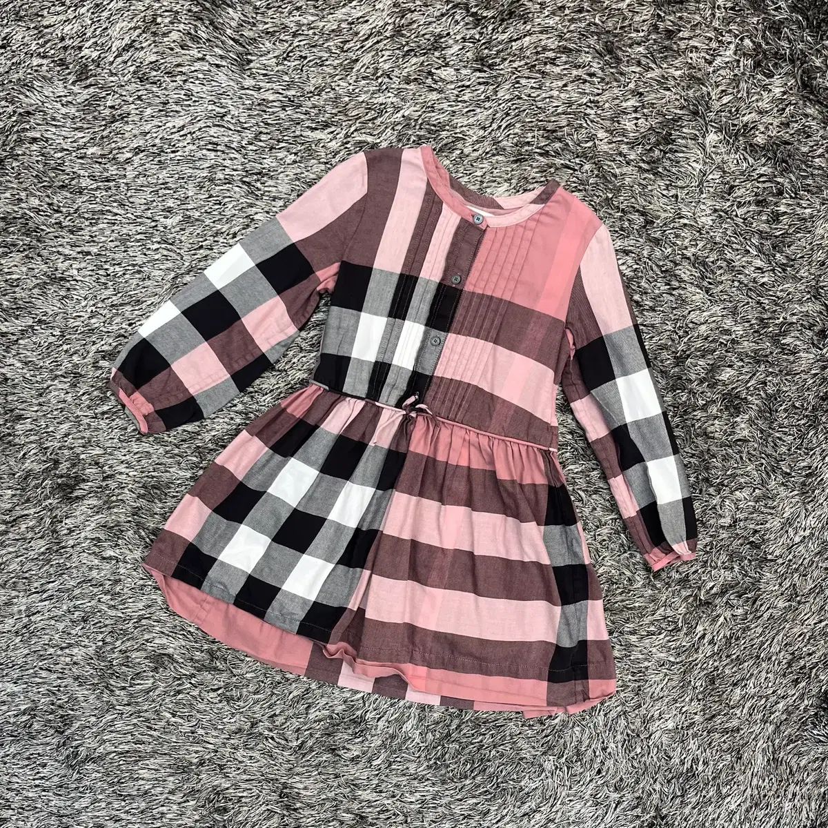 BURBERRY バーバリー ワンピース 6Y 116cm チェック ベルト付き 現行