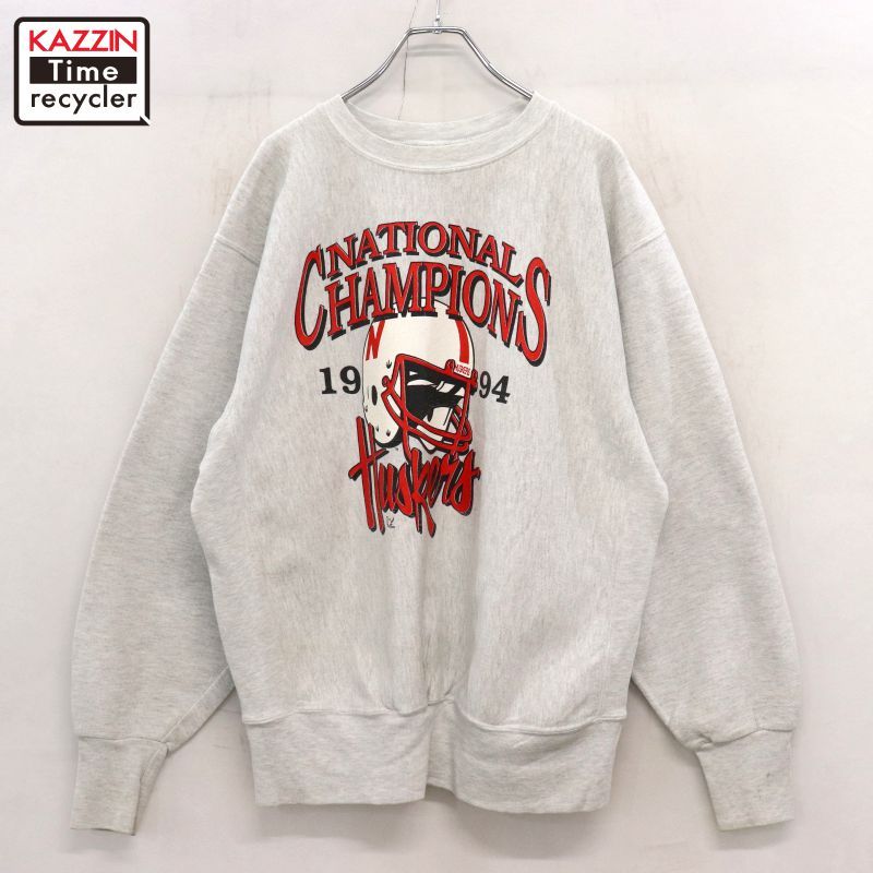 90s vintage Playerz カレッジ リバースウィーブタイプ スウェット トレーナー メンズ XL~サイズ相当 ビッグサイズ オーバーサイズ