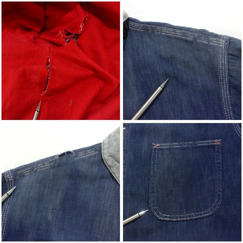 70s 販売済み vintage Sears 裏地付き デニム カバーオール メンズ