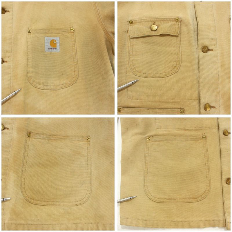 90s vintage Carhartt ミシガンチョアコート 裏地なし ダック