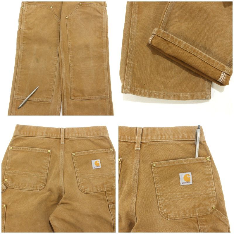 00s USA製 Carhartt ダック ダブルニー ペインターパンツ メンズ 表記