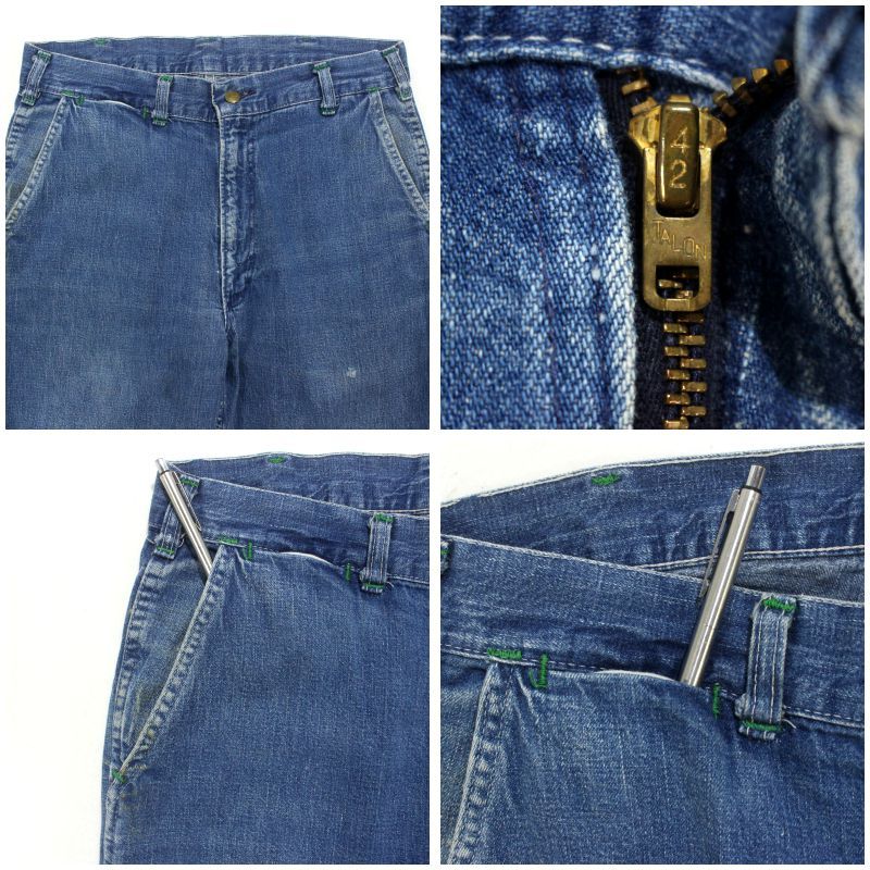 70s USA製 vintage OSHKOSH デニム ペインターパンツ メンズ M~Lサイズ