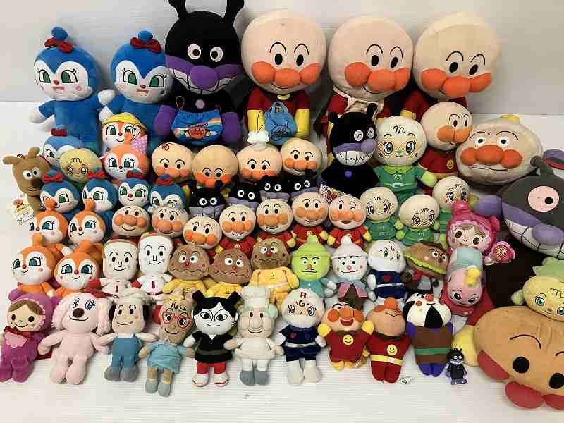 アンパンマン　ぬいぐるみ　まとめ売り　ジャンク品 ◇ 【ジャンク品】 約65点 まとめ商品 アンパンマン プリちぃビーンズ