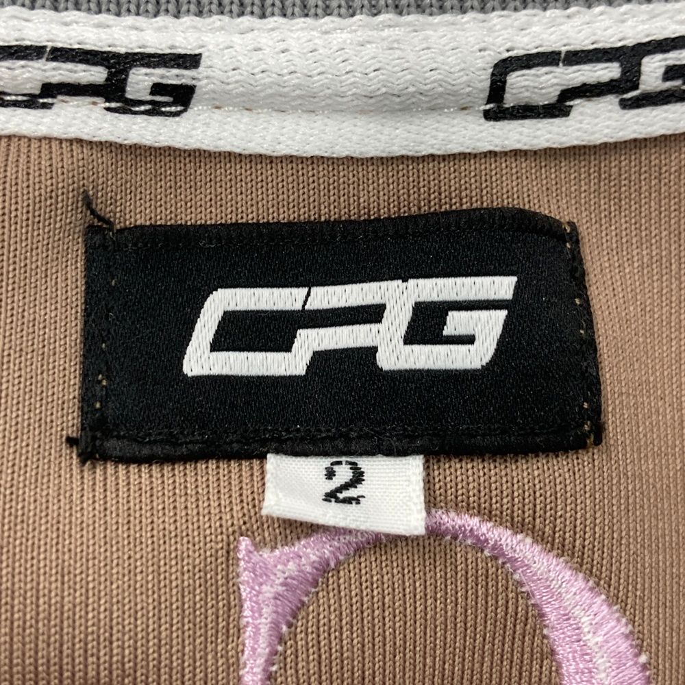 サイズ：2 CPG GOLF シーピージーゴルフ ; 半袖 ジップジャケット