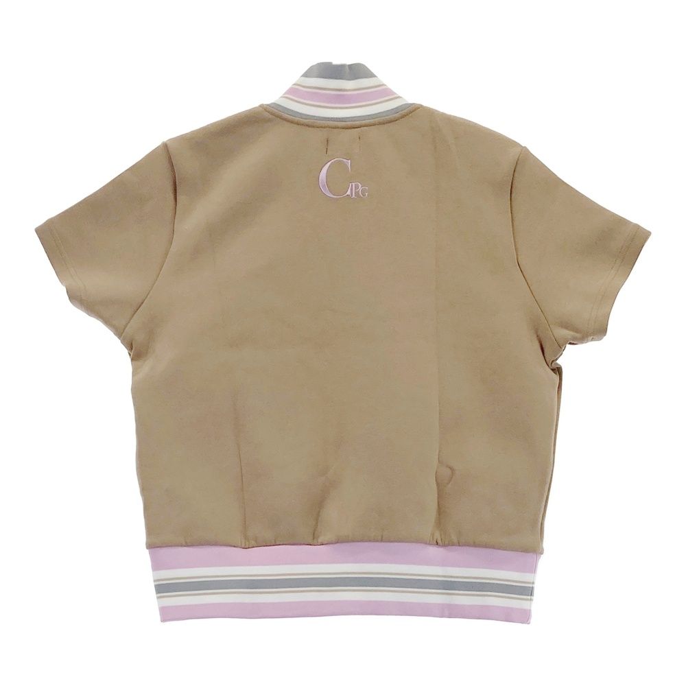 サイズ：2 CPG GOLF シーピージーゴルフ ; 半袖 ジップジャケット