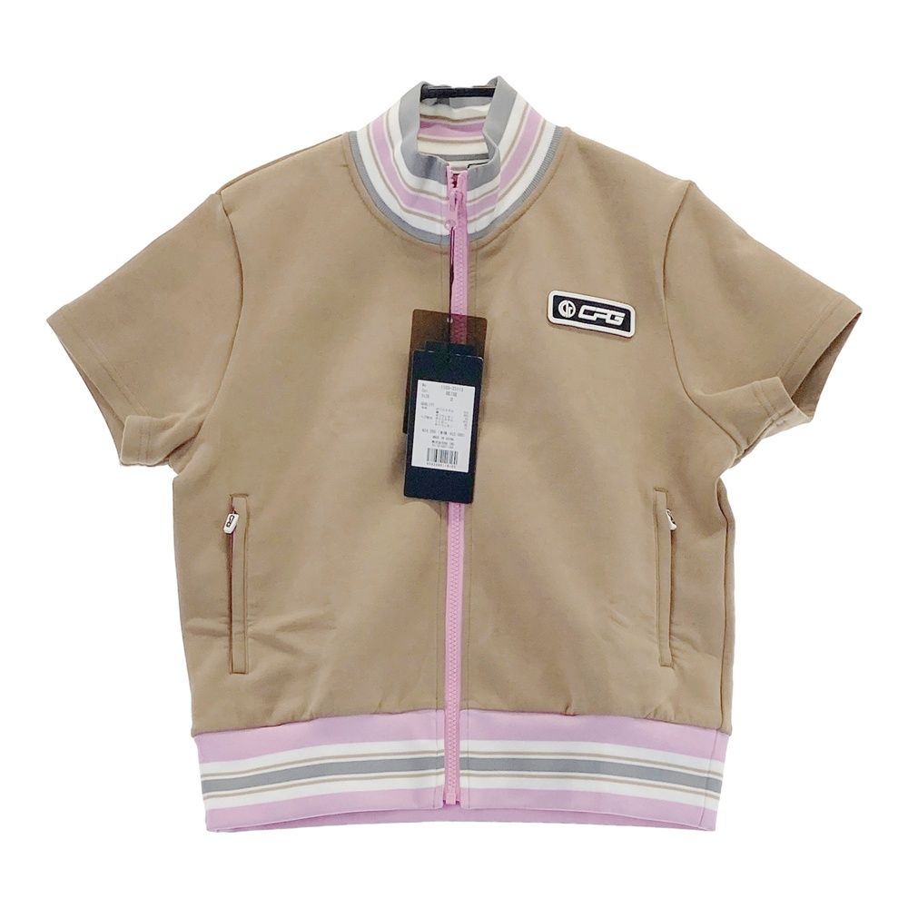 サイズ：2 CPG GOLF シーピージーゴルフ ; 半袖 ジップジャケット