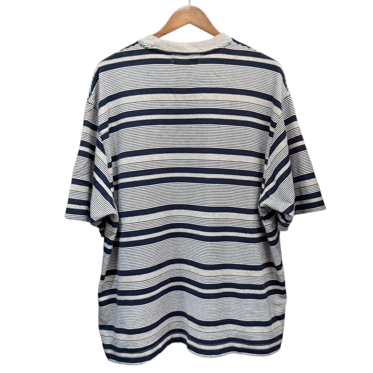 everyone エブリワン BORDER TEE ボーダーTシャツ EV24-CS19 L グレー