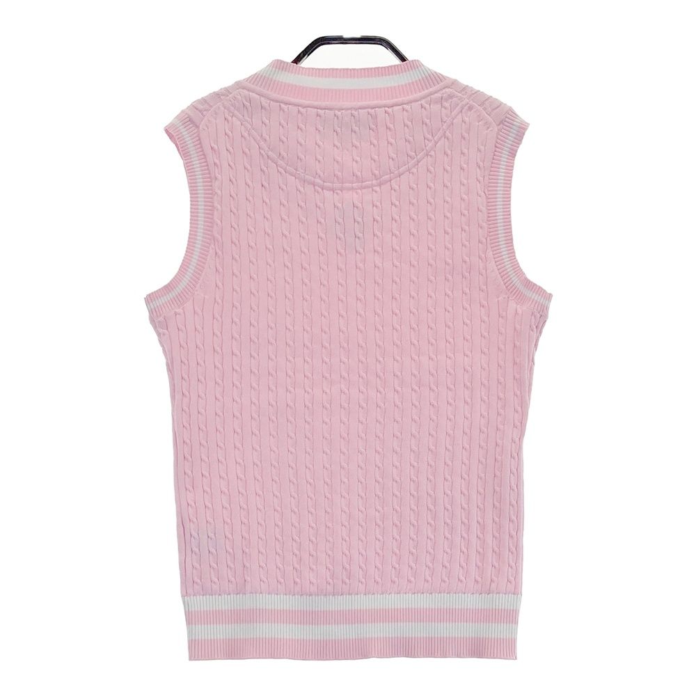 Callaway レディース　ベスト サイズ：M CALLAWAY キャロウェイ Vネック ニットベスト ピンク系