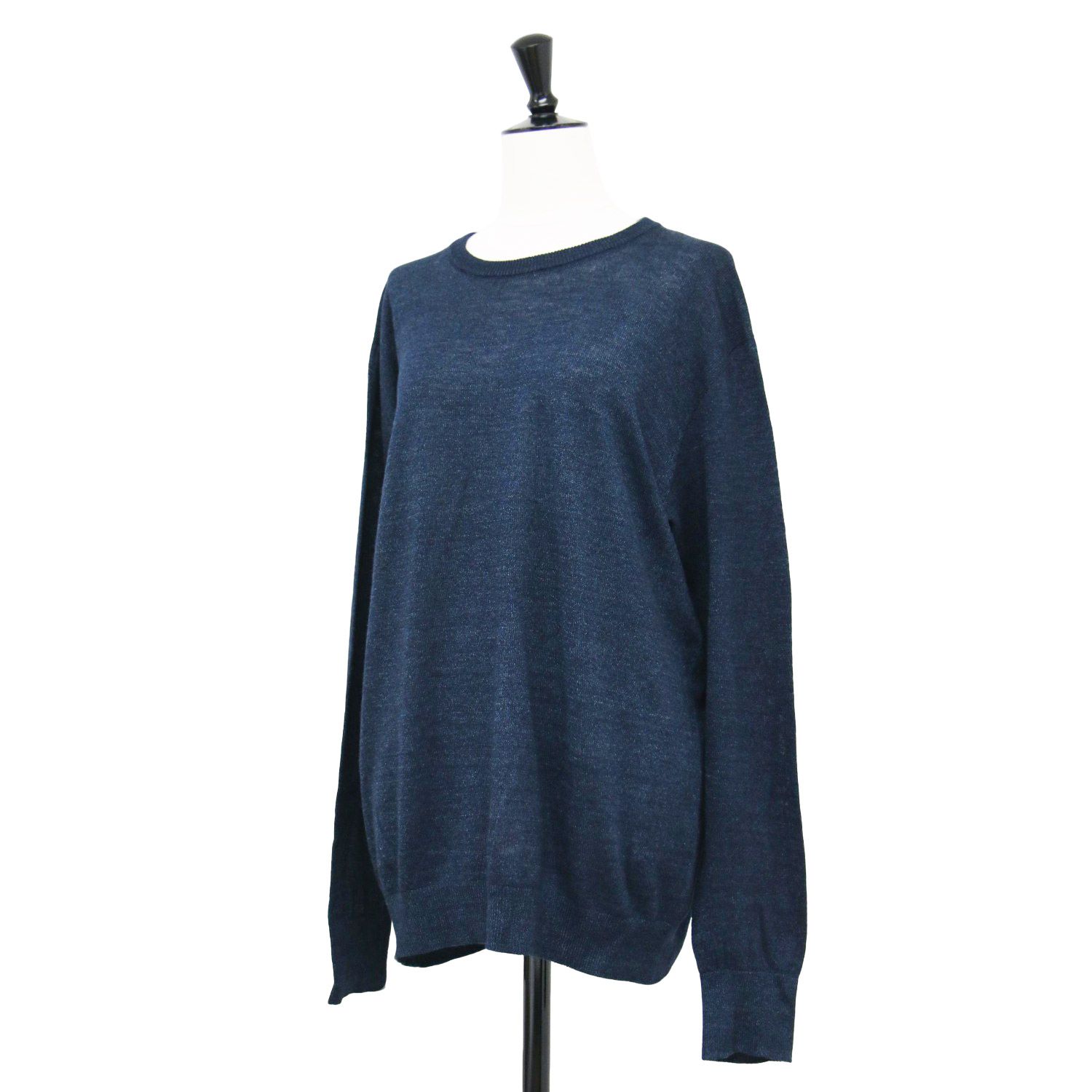 【日本製】45R 45rpmフォーティファイブアール　ニット　セーター 45R フォーティファイブ・アール ニット インディゴ サイズ:4(L