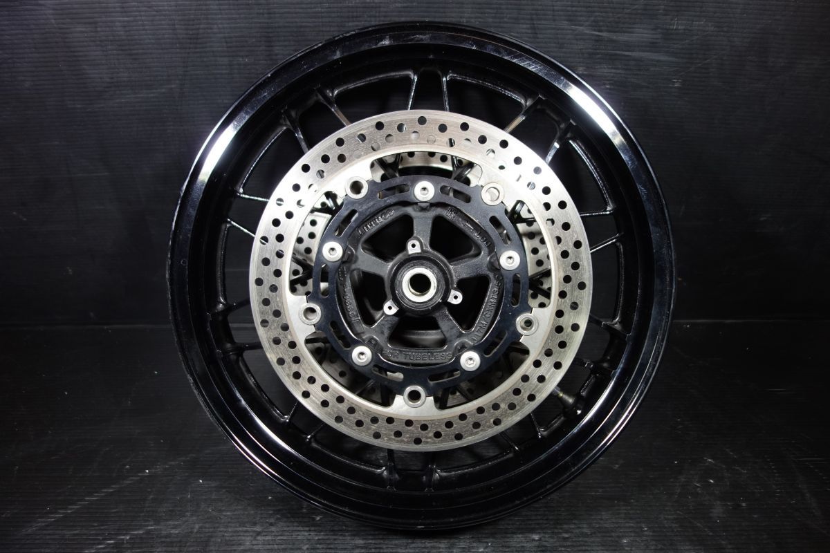 フロントホイール ブレーキディスクローター カワサキ 残4 8 mm F 0666 17 x 3 50 Z 900 RS ZR C カフェ CAFE