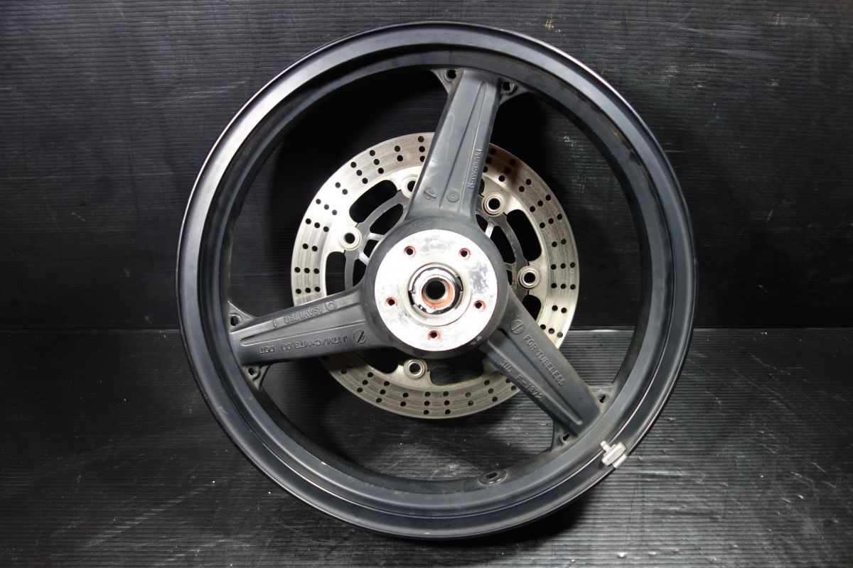 フロントホイール カワサキ 純正 ゼファー400χ ZR400C カイ KAI F-1372