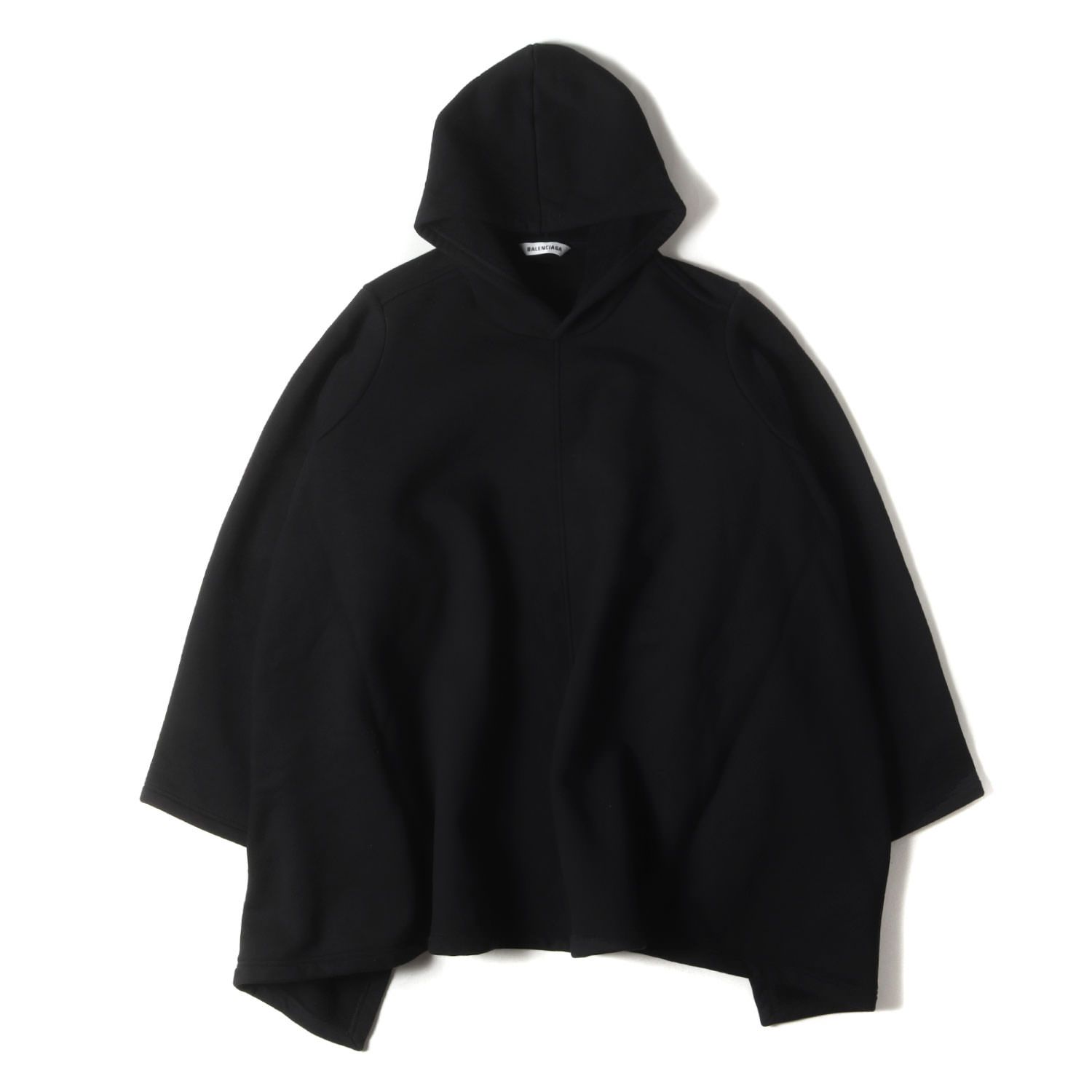 バレンシアガ 黒 パーカー BALENCIAGA(バレンシアガ) XXXL HOODIEプル 