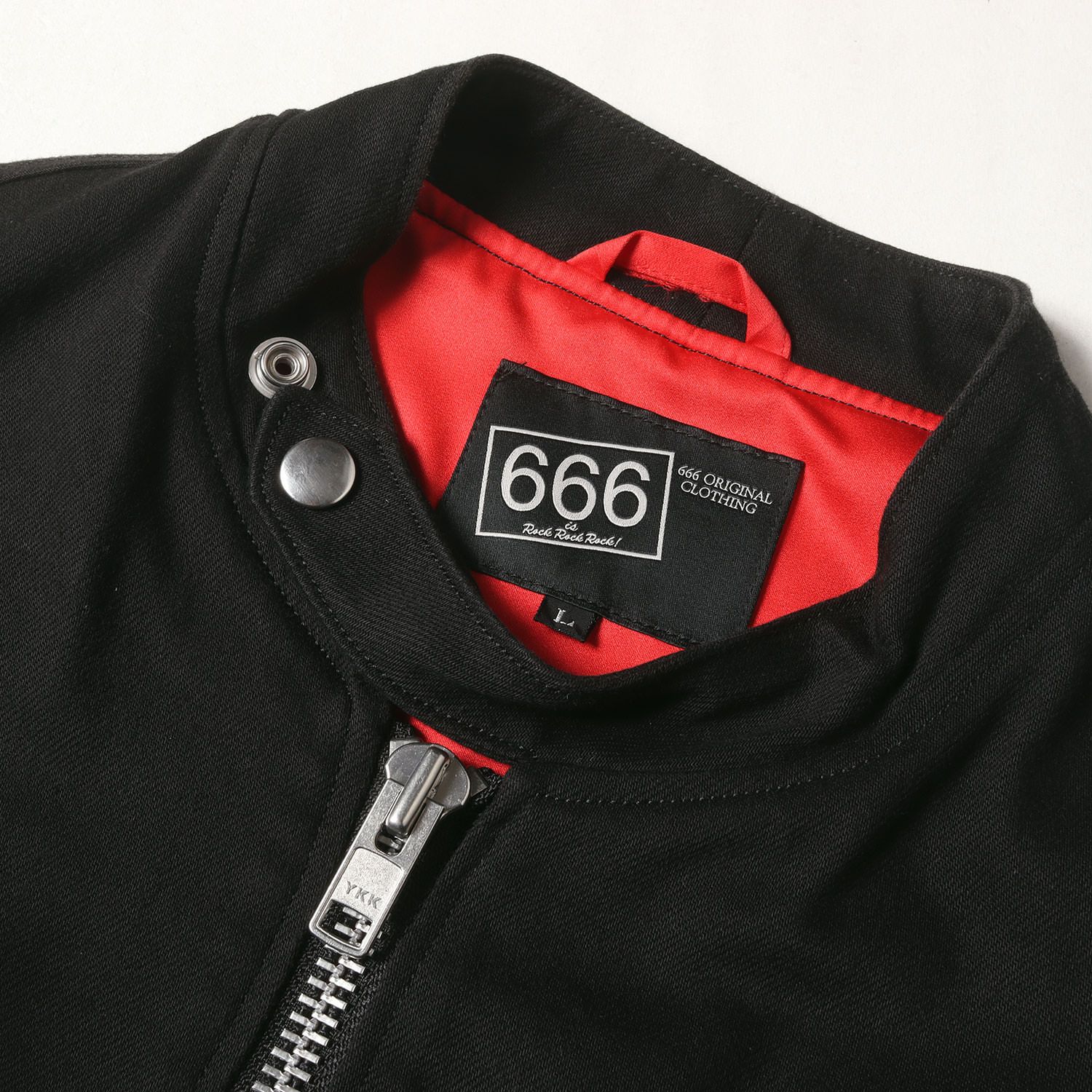 666 トリプルシックス ジャケット ブラック 黒 サイズ:L | ストレッチ