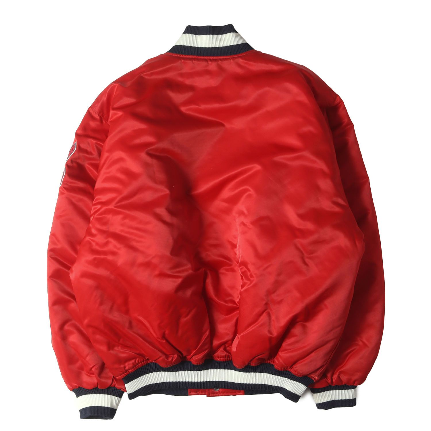 90s~00s Majestic C.インディアンス 大きめ 古着プルジャケット Majestic マジェスティック ジャケット レッド サイズ:L | 90s MLB