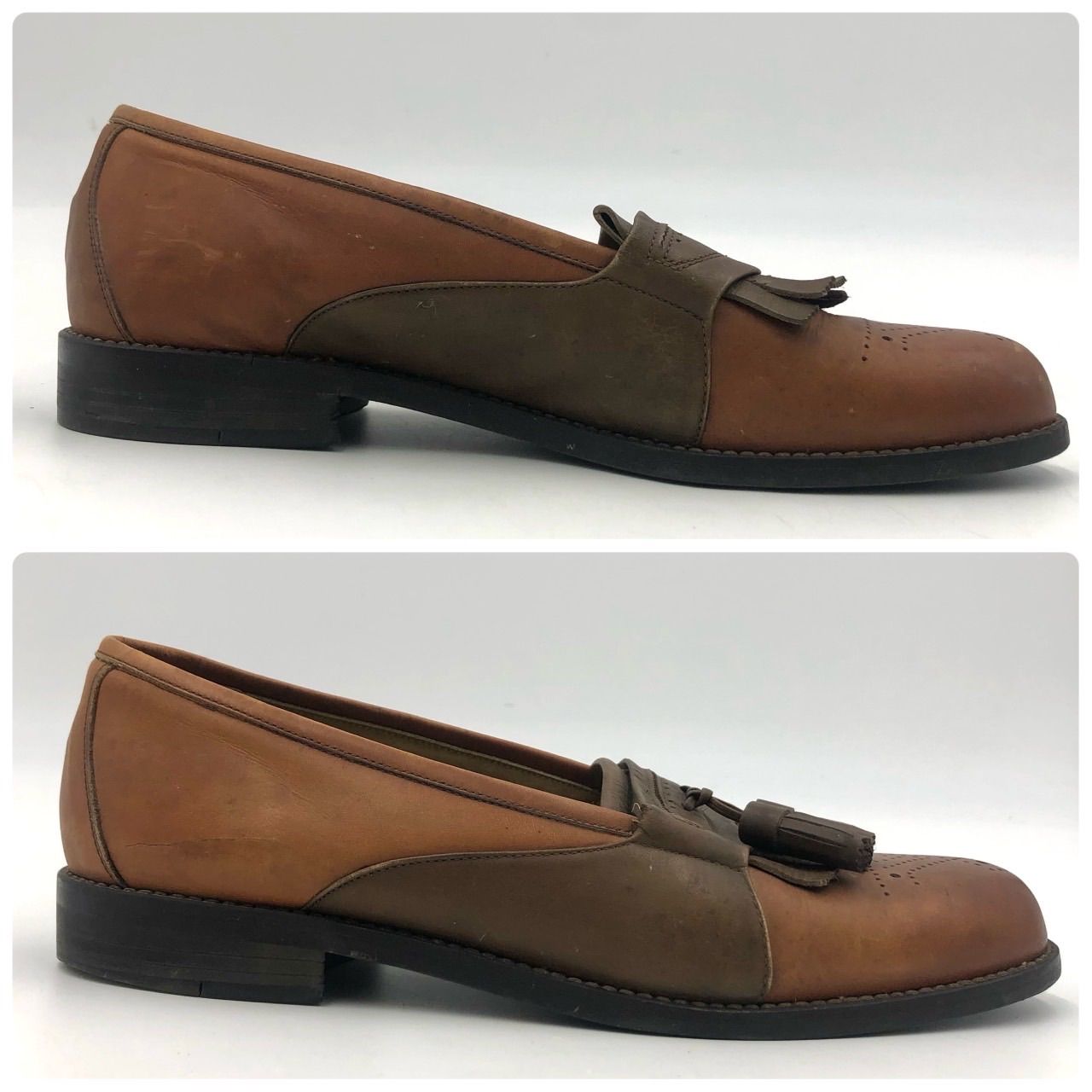 イヴ・サンローラン ローファー 25.5cm 茶色 タッセル YSL - メルカリ