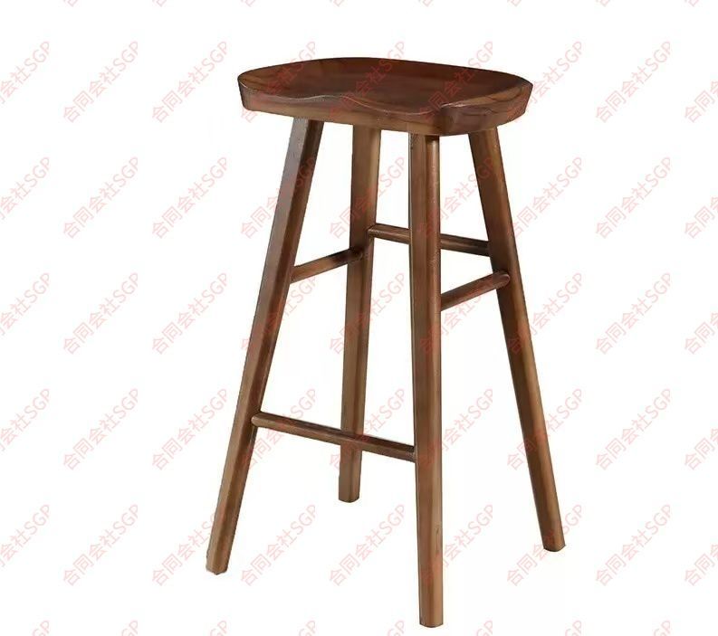 ハイスツール 定価18 372円 北米FAS級ホワイトアッシュ無垢材使用 天然木 カウンター チェア