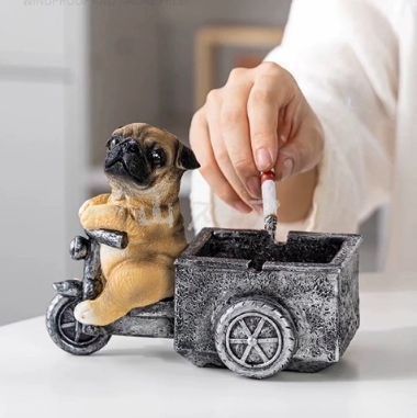 パグ 置物 小物入れドッグ 犬 収納ボックス 卓上収納 雑貨収納 かご