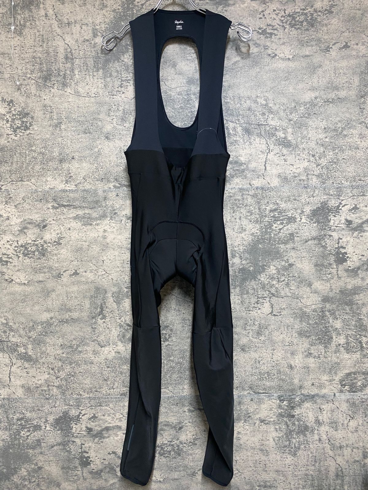 JQ777 ラファ Rapha CORE WINTER TIGHTS WITH PAD ビブタイツ 黒 S 裏