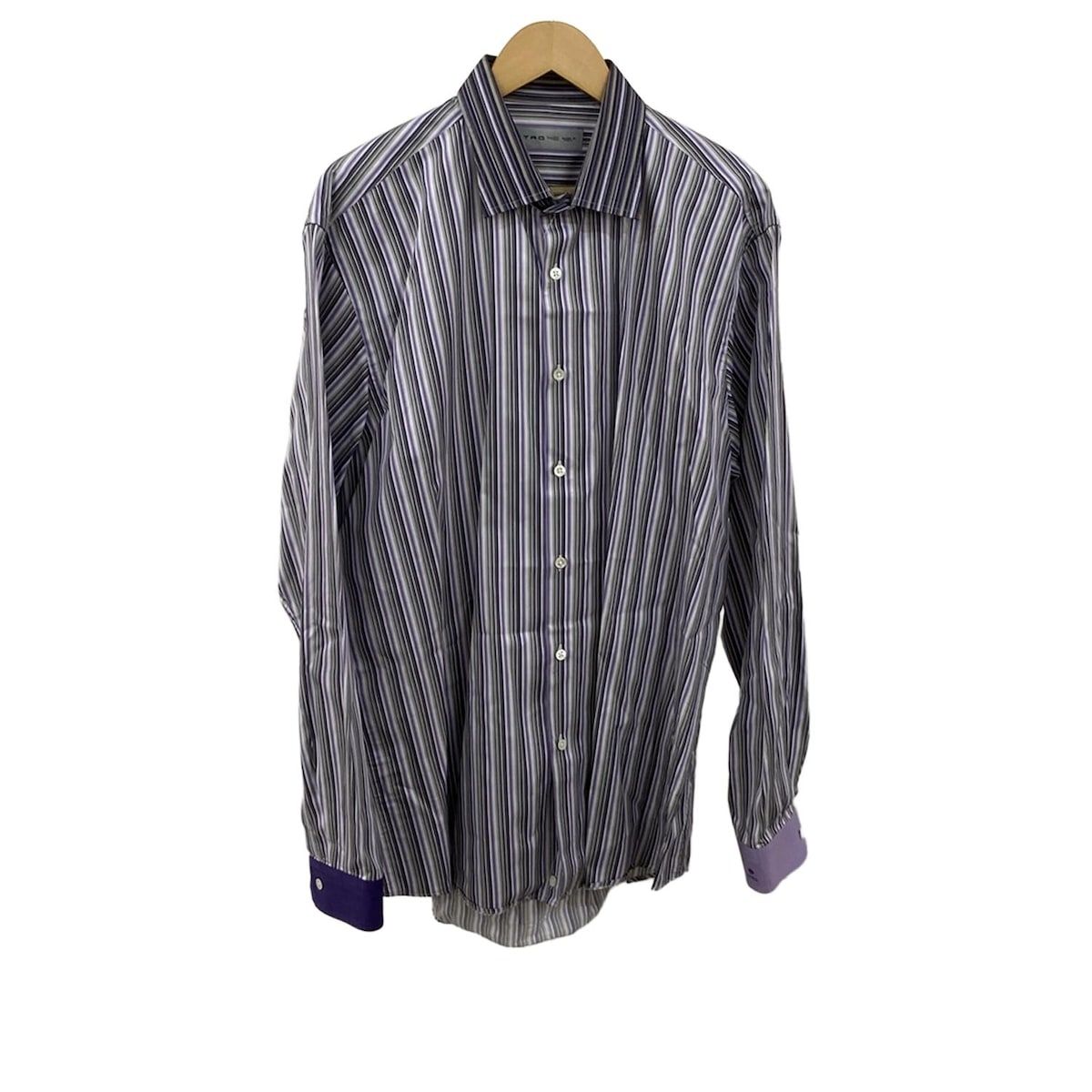 商品の良いところ ETRO エトロ 長袖シャツ ドレスシャツ ストライプ 41 