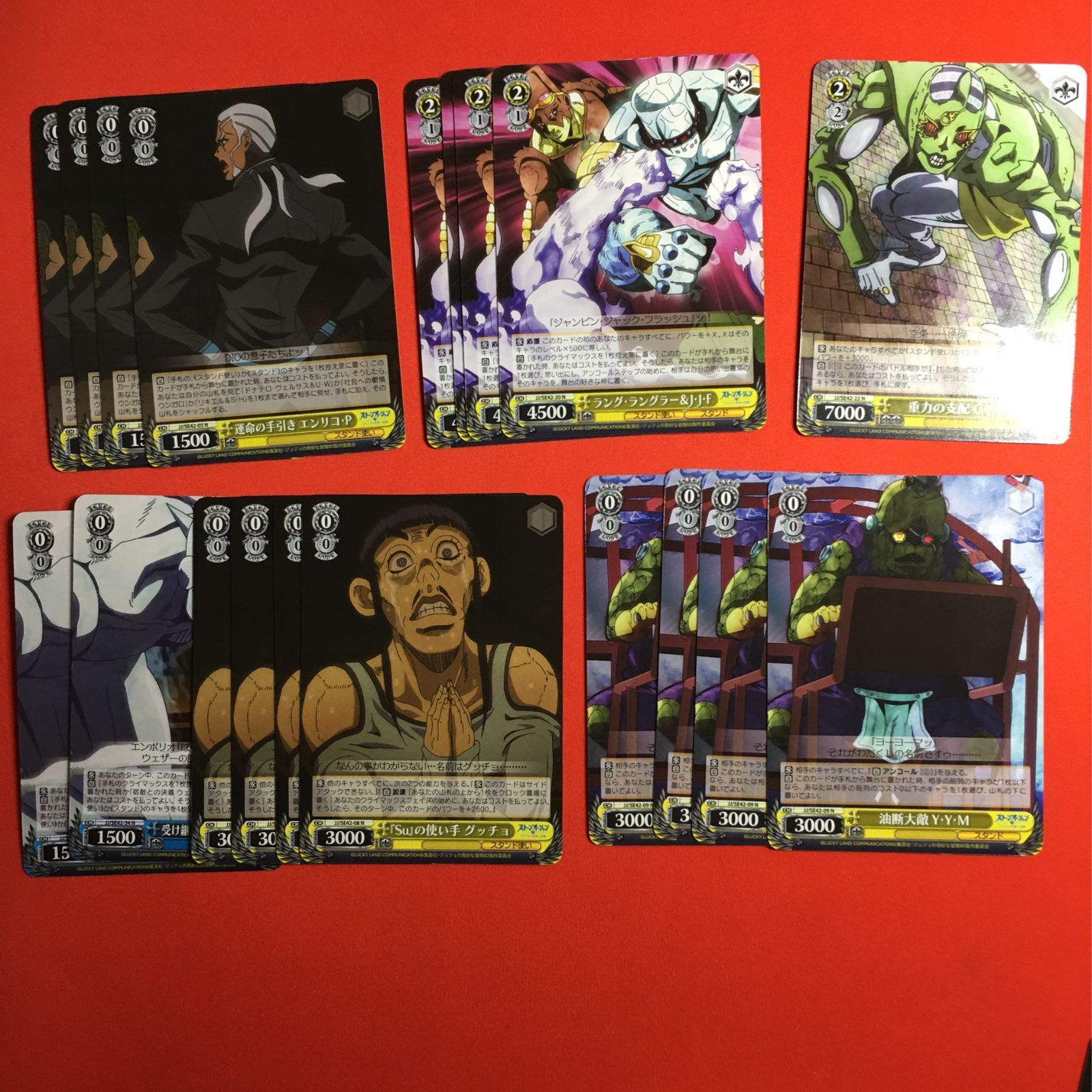 ヴァイスシュヴァルツ　ジョジョ　まとめ売り ヴァイスシュヴァルツ ジョジョの奇妙な冒険 ノーマル ヴァイス