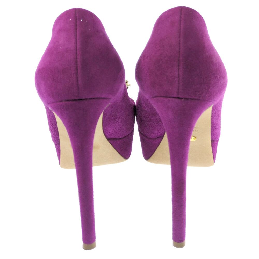 sergio rossi セルジオロッシ スエード・パンプス靴/36 1/2/パープル